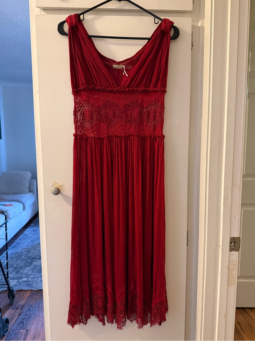 One hundred percent silk fairycore dress lace forest fairy whimsical silk